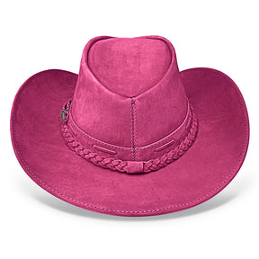 Cowboy Hat Pink Leather Western Trailblazer