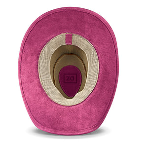 Cowboy Hat Pink Leather Western Trailblazer
