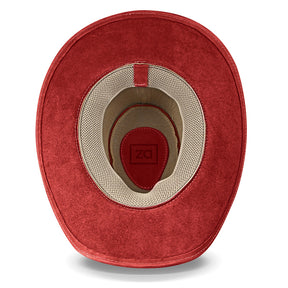Cowboy Hat Red Leather Western Maverick