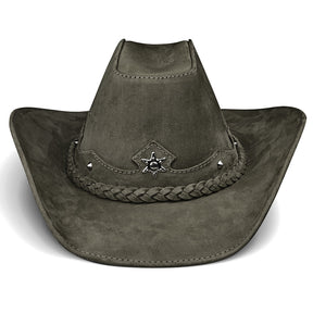 Cowboy Hat Western Dark Green Leather American Star