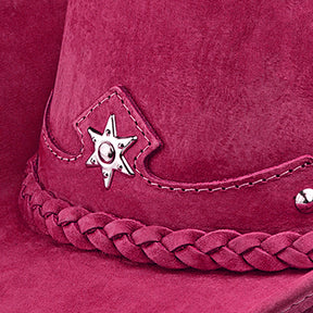 Cowboy Hat Western Pink Leather American Star