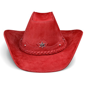 Cowboy Hat Western Red Leather American Star