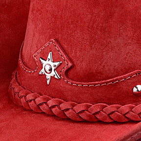 Cowboy Hat Western Red Leather American Star