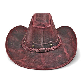 Cowboy Hat Western Vintage Red Leather American Star