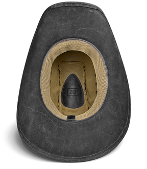 Cowboy Hat Vintage Black Leather American