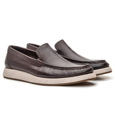 Mocassim Masculino Couro Café Navigator Unvars