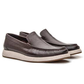 Mocassim Masculino Couro Café Navigator Unvars