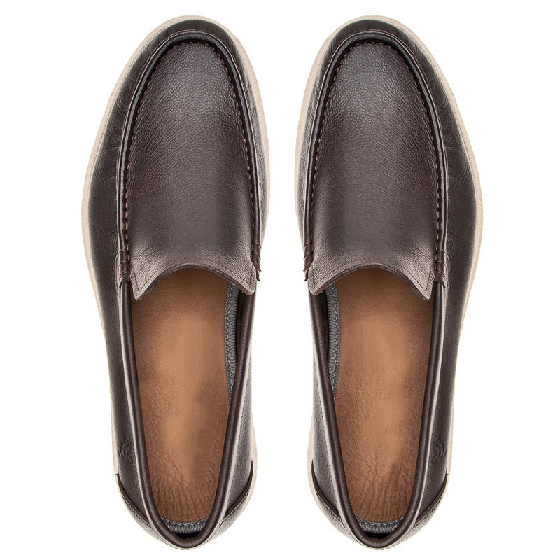 Mocassim Masculino Couro Café Navigator Unvars