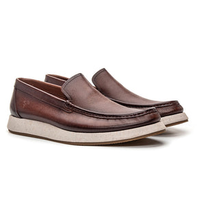 Mocassim Masculino Couro Marrom Navigator
