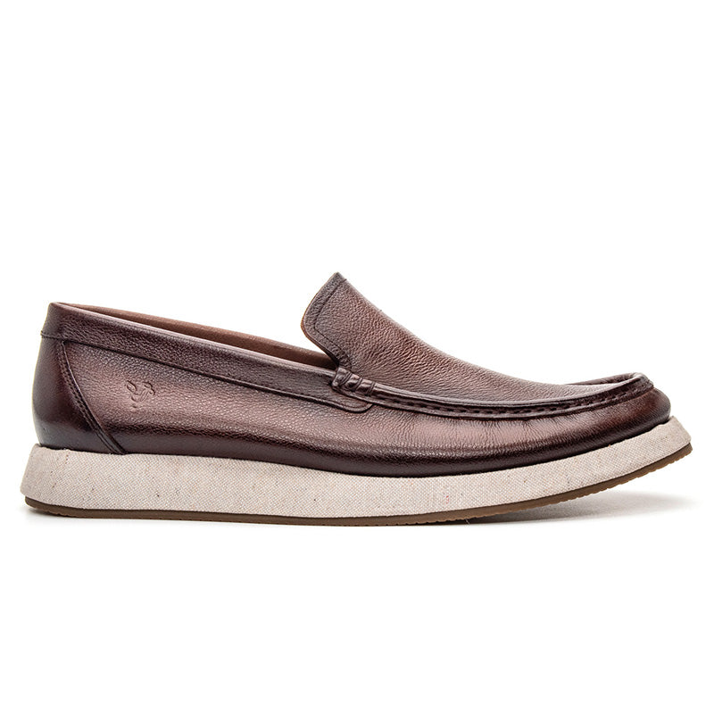 Mocassim Masculino Couro Marrom Navigator