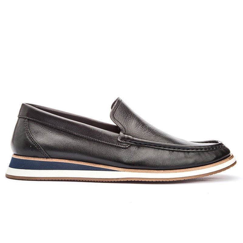 Mocassim Masculino Couro Preto Cruise Unvars