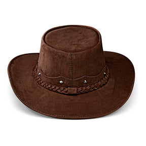 Outrider Brown Leather Cowboy Hat