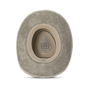 Outrider Gray Leather Cowboy Hat