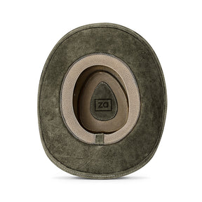 Outrider Green Leather Cowboy Hat