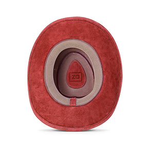 Outrider Red Leather Cowboy Hat