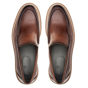 The Architect – Lug Sole Brown Leather Loafer