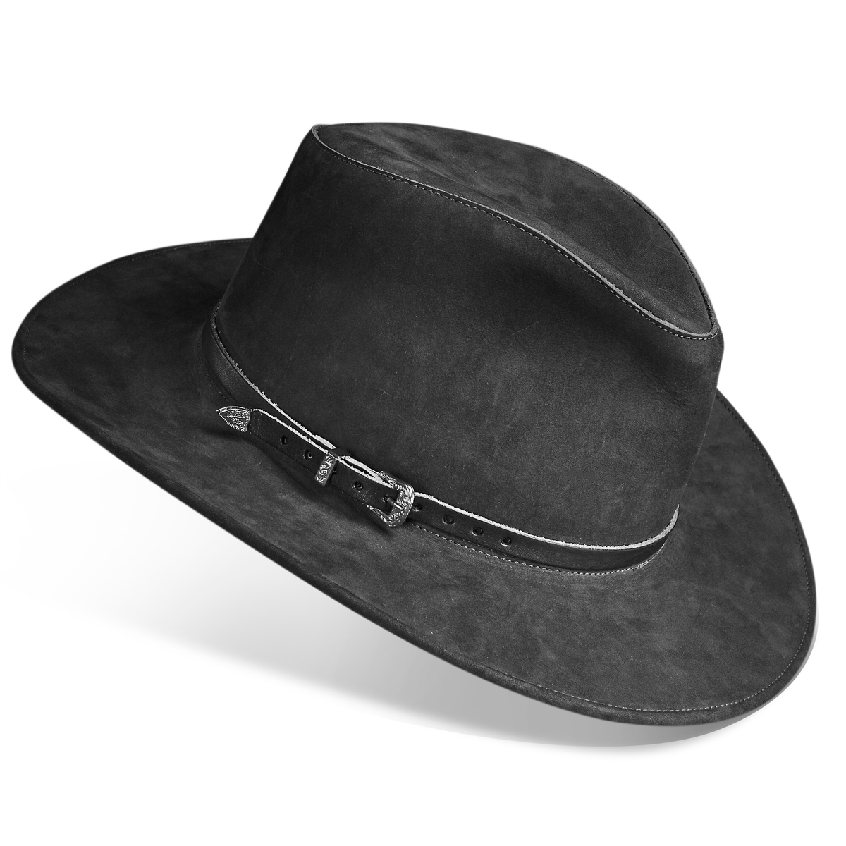 Z1 - Fedora Hat Black Leather