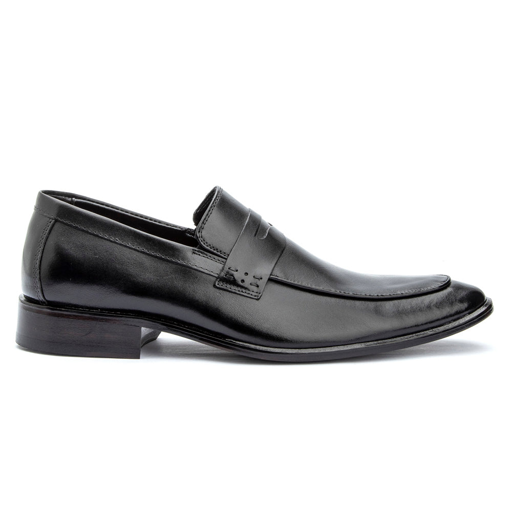 Mens Loafers Shoes Penny Leather Classic Leather Sole - Zalupe