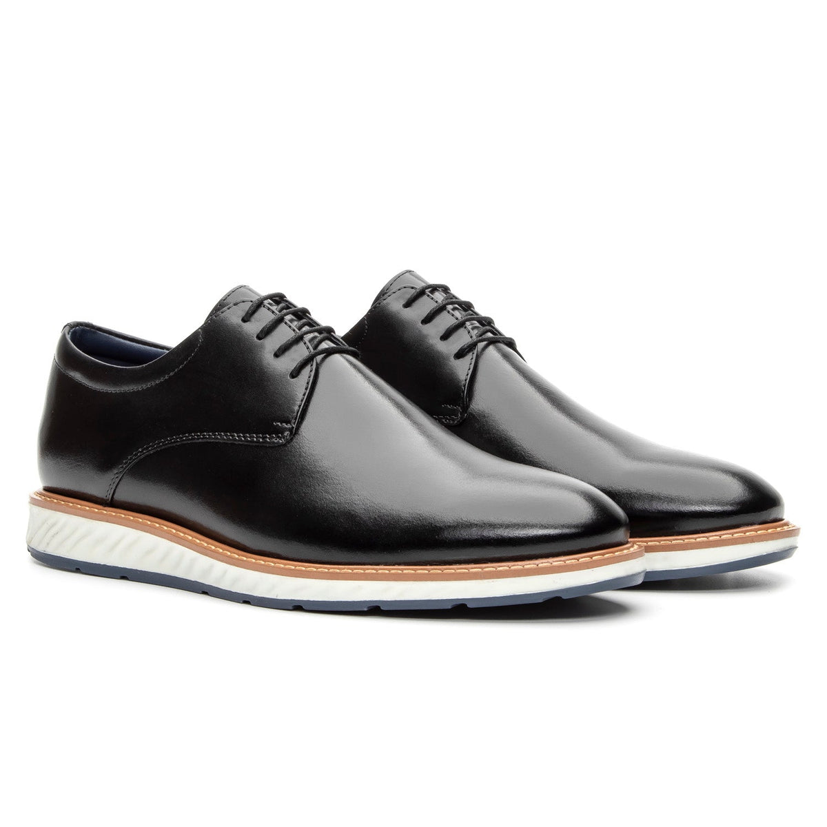 Mens Derby Hybrid Shoes Leather Plain Toe - Zalupe