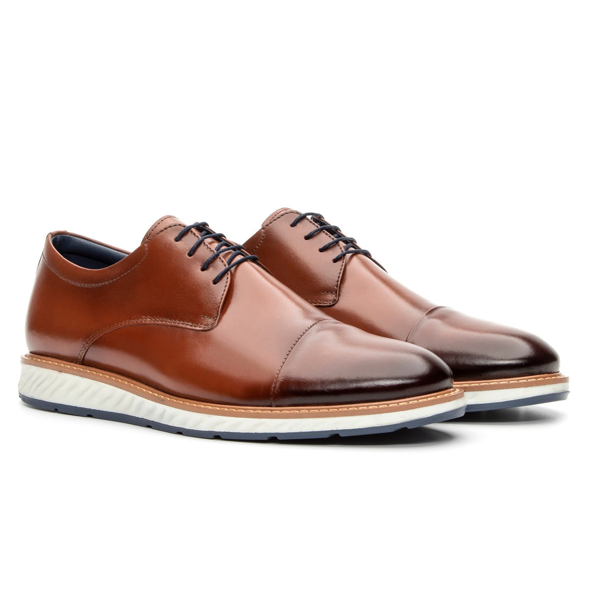 Mens Derby Hybrid Shoes Leather Wholecut - Zalupe