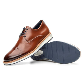 Mens Derby Hybrid Shoes Leather Wholecut - Zalupe