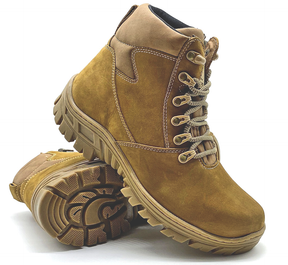 Hiking Boots Desert Sand Leather Combat Rock - Zalupe