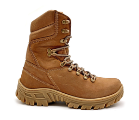 Tactical Boots Tan Genuine Leather Combat Army Military - Zalupe