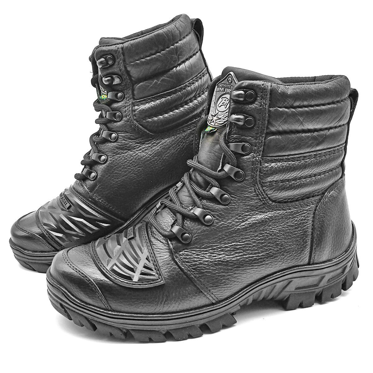 Tactical Boots Military Black Leather Motorcycle Combat Ankle Boot - Zalupe