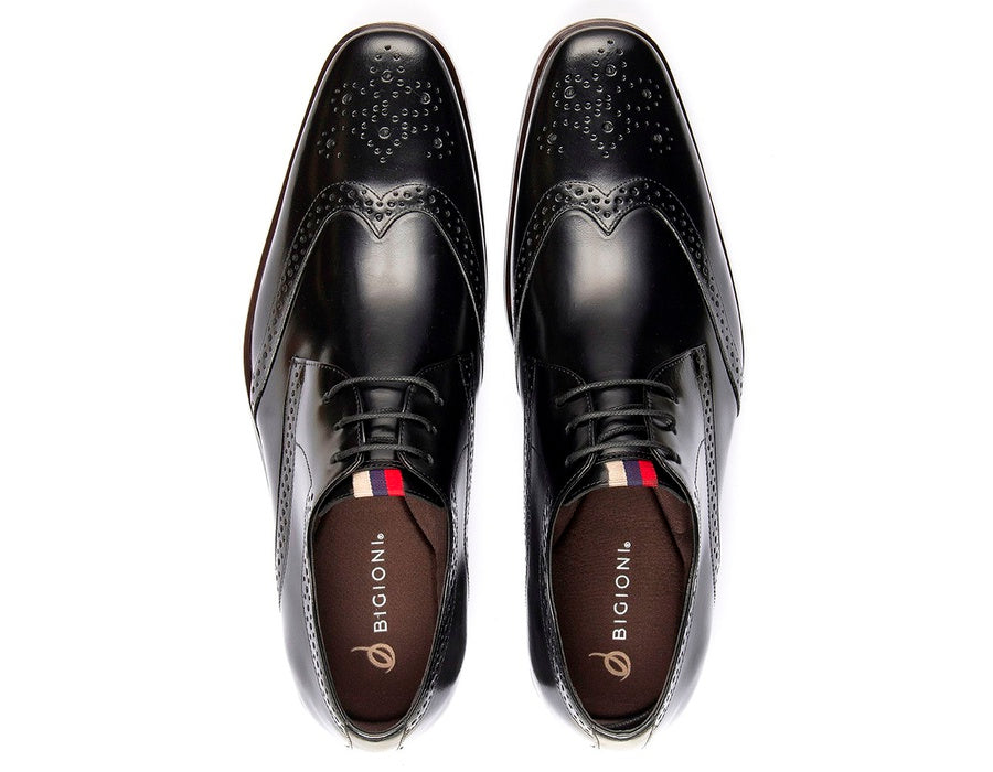 Oxfords Shoes Brogue Leather Dress Lace Up Wingtip Toe - Zalupe