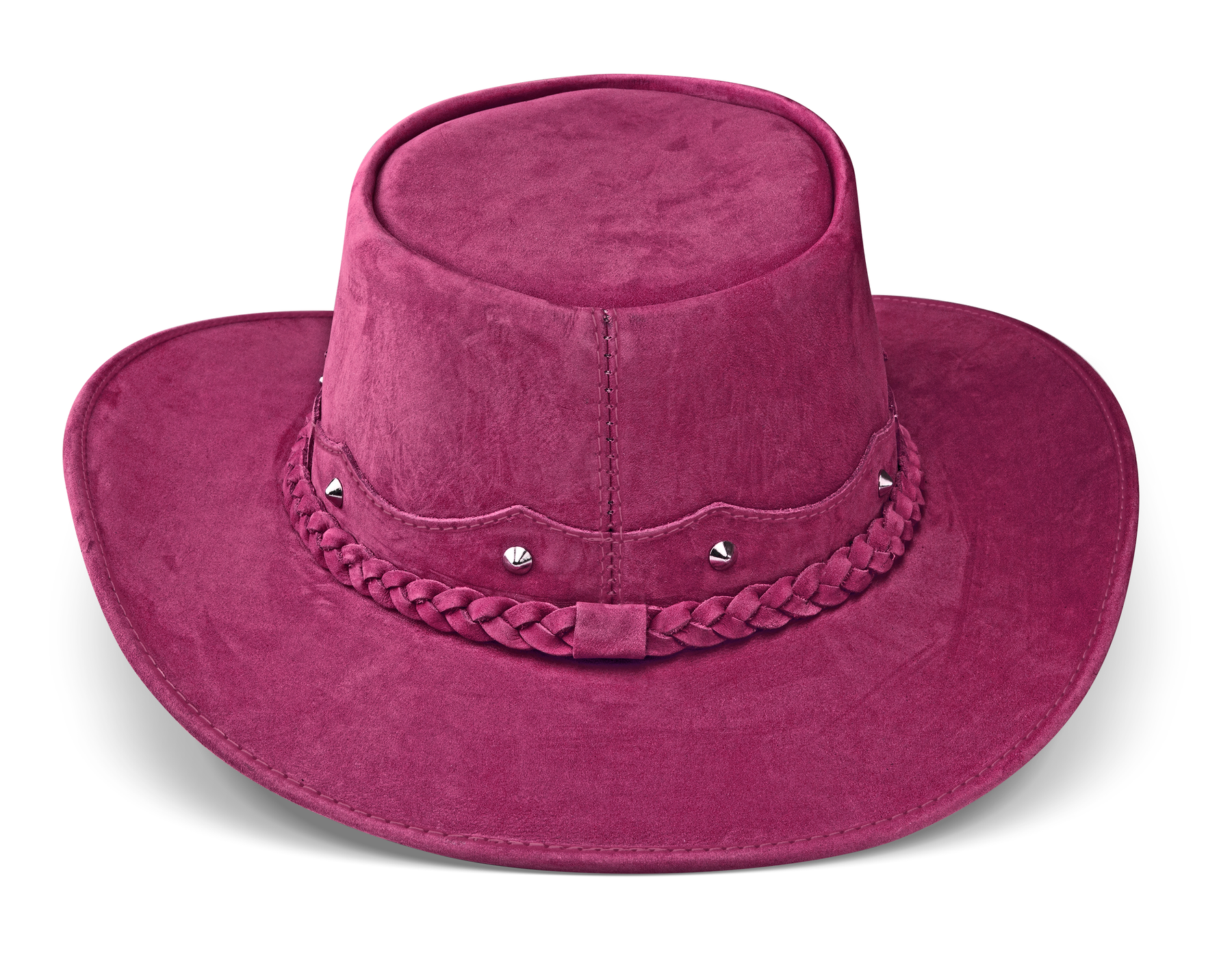 Cowboy Hat Western Pink Real Leather for Mens and Womens Australian Country Man Style - Zalupe