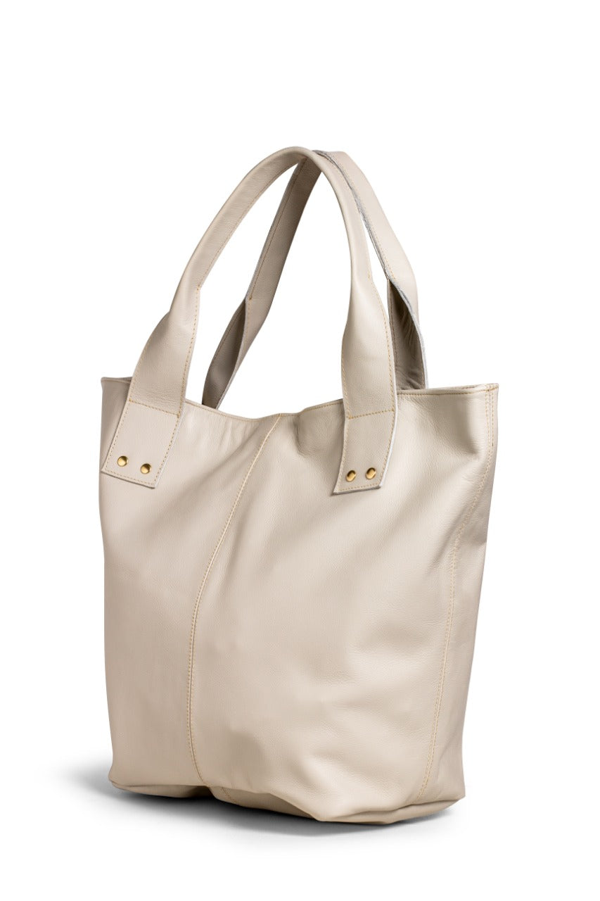 Minimalist Shoulder Leather Tote Bag - Zalupe