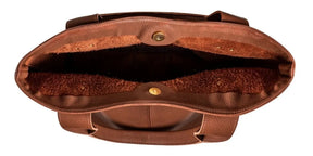 Minimalist Shoulder Leather Tote Bag - Zalupe