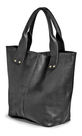 Minimalist Shoulder Leather Tote Bag - Zalupe