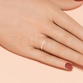 18k White Gold Ring for Womens Diamonds Jewelry Luxury Marriage - Zalupe