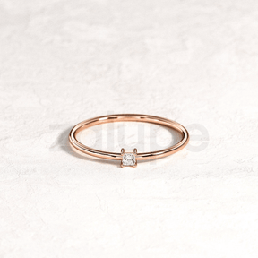 18k Ring Rose Gold for Womens with Diamond Jewelry Marriage and Wedding - Zalupe