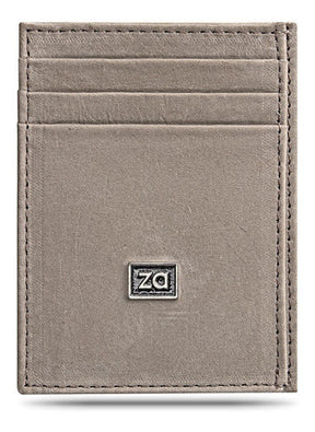Wallet Small Slim Gray Zalupe Genuine Leather Document Holder Fashion - Zalupe