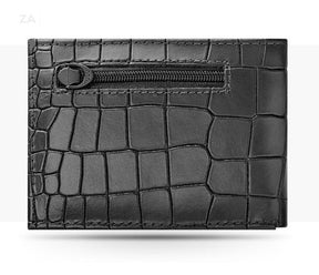Wallet Small Genuine Leather Functional Men's Wallet Slim Luxury Coin Holder - Zalupe