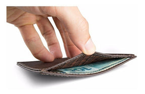Wallet Small Slim Coffee Zalupe Genuine Leather Document Holder Fashion - Zalupe