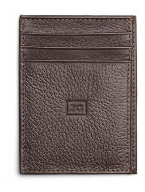Wallet Small Slim Coffee Zalupe Genuine Leather Document Holder Fashion - Zalupe