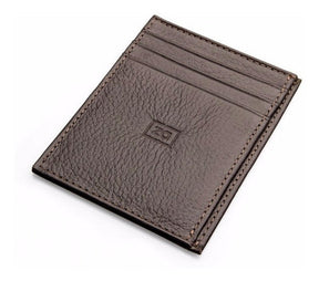 Wallet Small Slim Coffee Zalupe Genuine Leather Document Holder Fashion - Zalupe