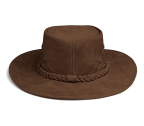 Cowboy Hat Western Coffee Real Leather for Mens and Womens Western Style - Zalupe