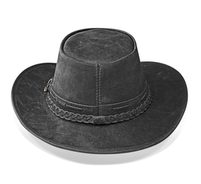 Cowboy Hat Vintage Black Leather American Star - Zalupe