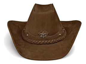 Cowboy Hat Western Cappuccino Real Leather for Mens and Womens Texan American Luxury - Zalupe