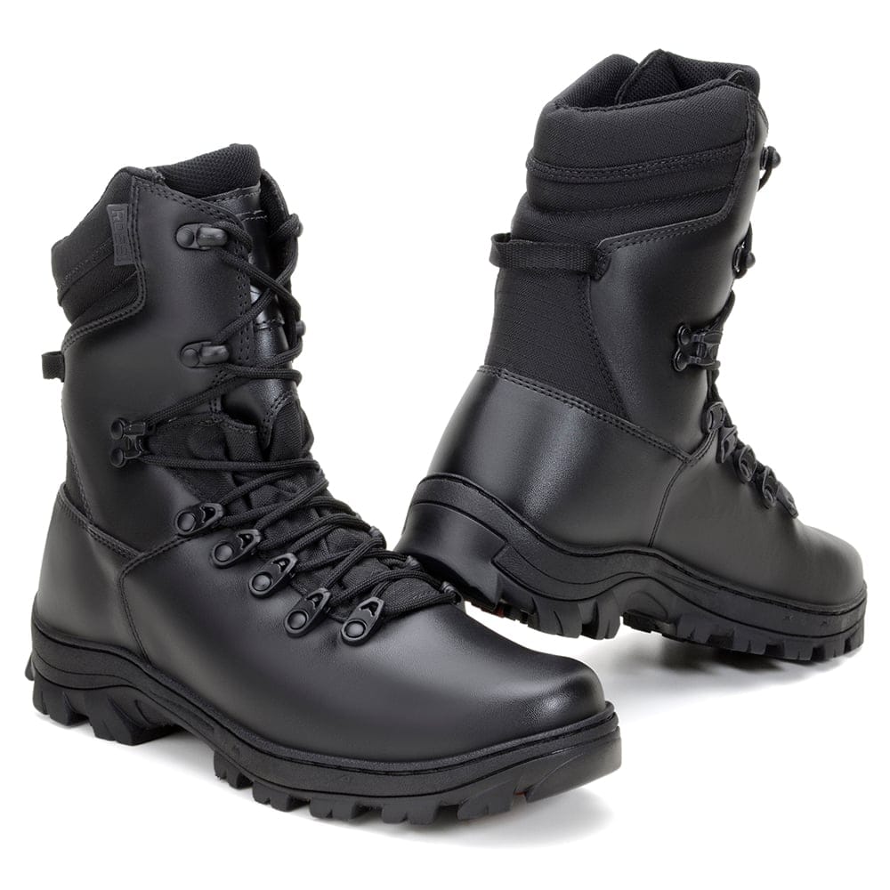 Tactical Boots Action Black Synthetic Microfiber Lace - Zalupe