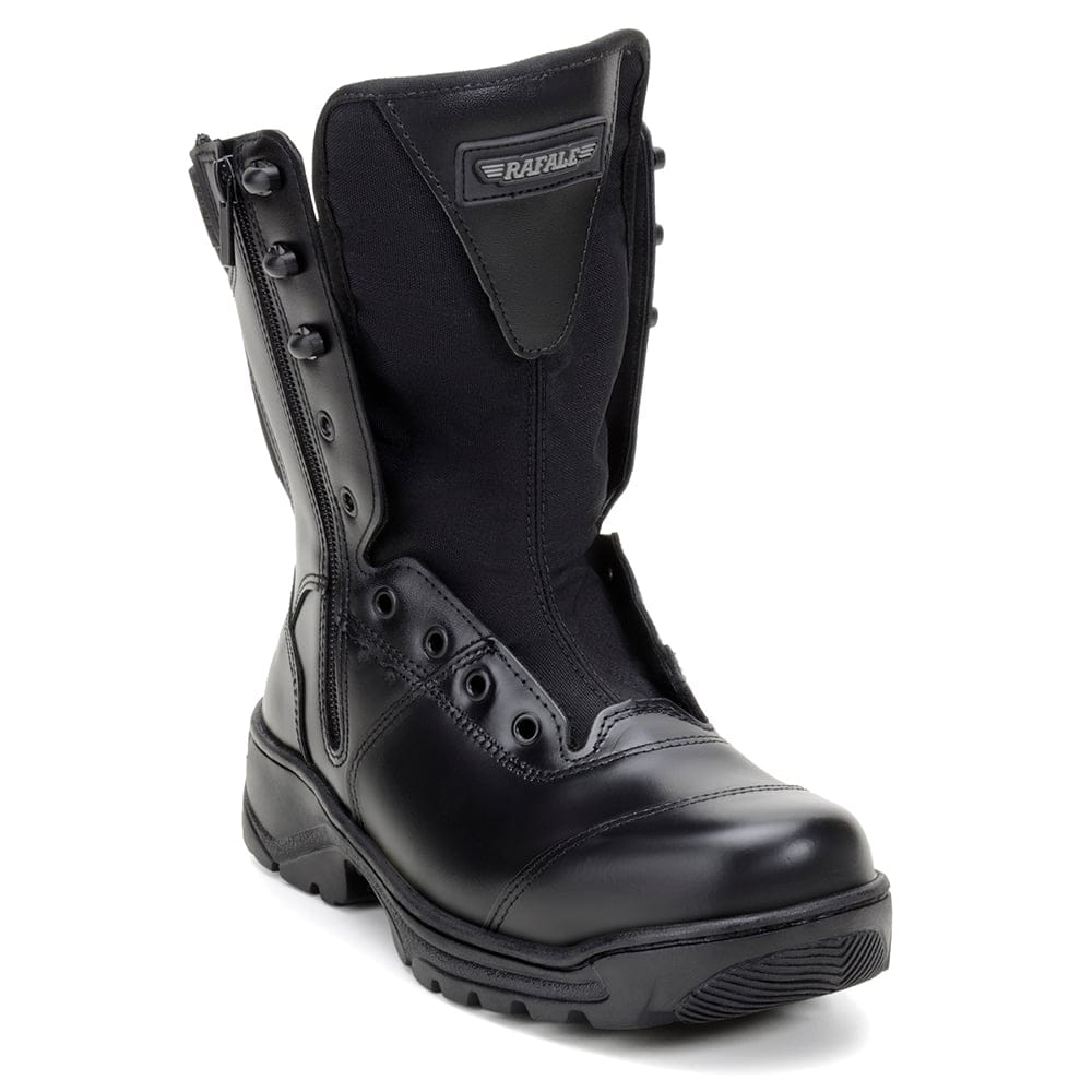 Tactical Boots Sniper Black Leather Lace Zipper - Zalupe