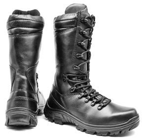 Tactical Boots Black Leather Military Outdoor Combat - Zalupe