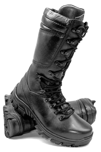 Tactical Boots Black Leather Military Outdoor Combat - Zalupe